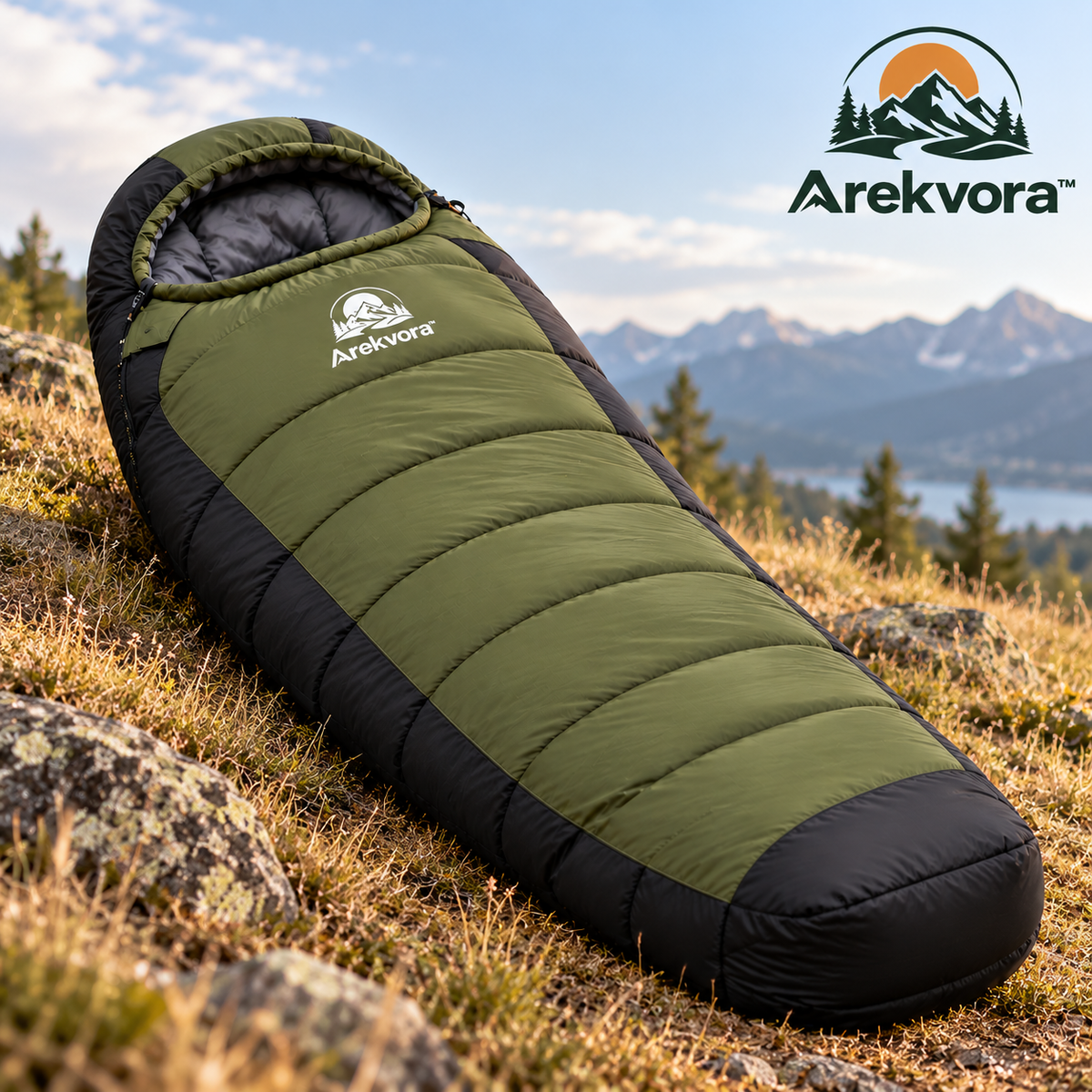 Arekvora™ Lightweight Warm Camping Sleeping Bag for Outdoor Adventures