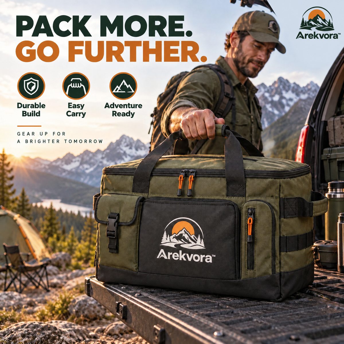 Arekvora™ Outdoor Gear Storage Bag for Camping Organization