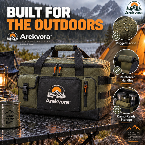Arekvora™ Outdoor Gear Storage Bag for Camping Organization