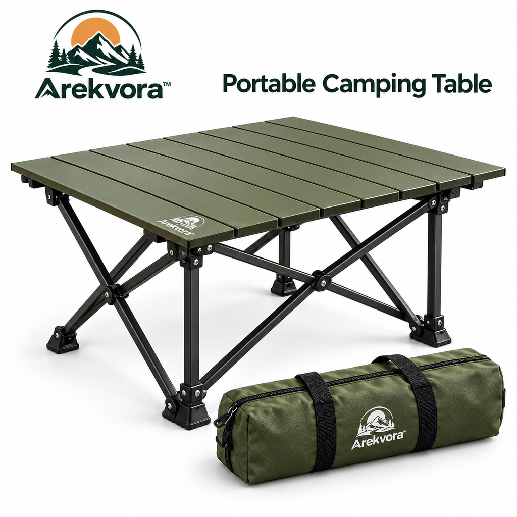 Arekvora™ Portable Folding Camping Table for Outdoor Dining