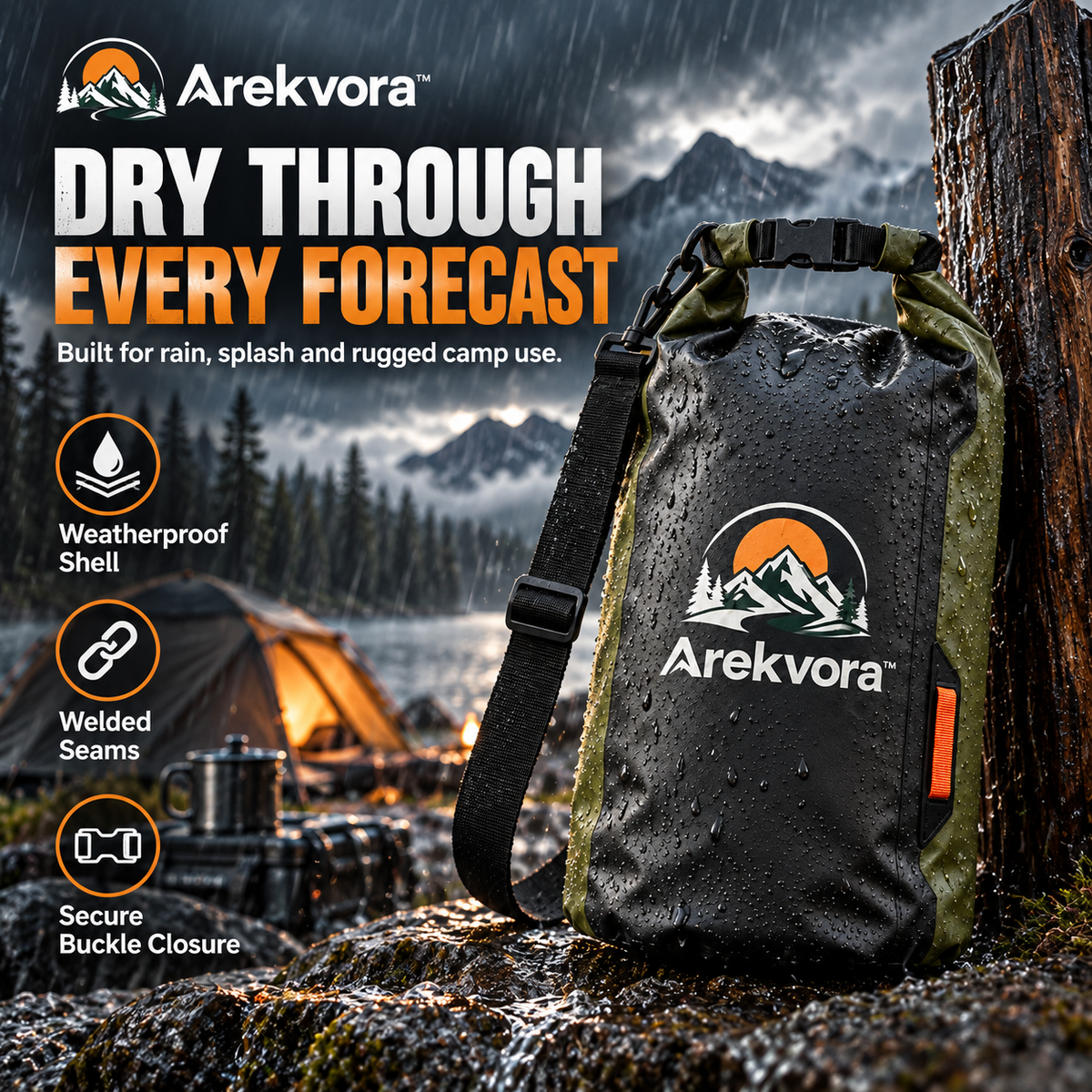 Arekvora™ Waterproof Dry Bag for Camping and Outdoor Travel