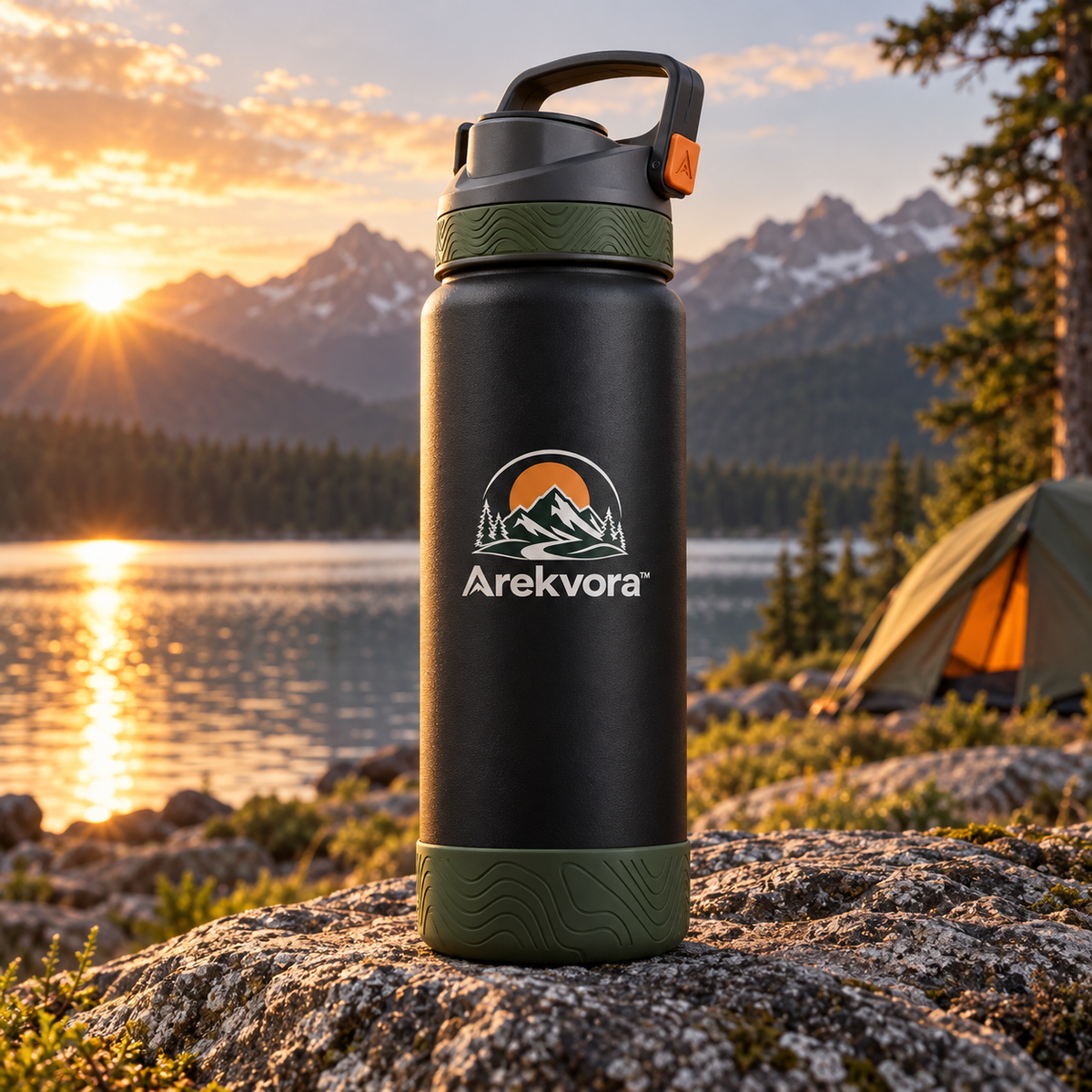 Arekvora™ Portable Outdoor Water Bottle for Hiking and Travel
