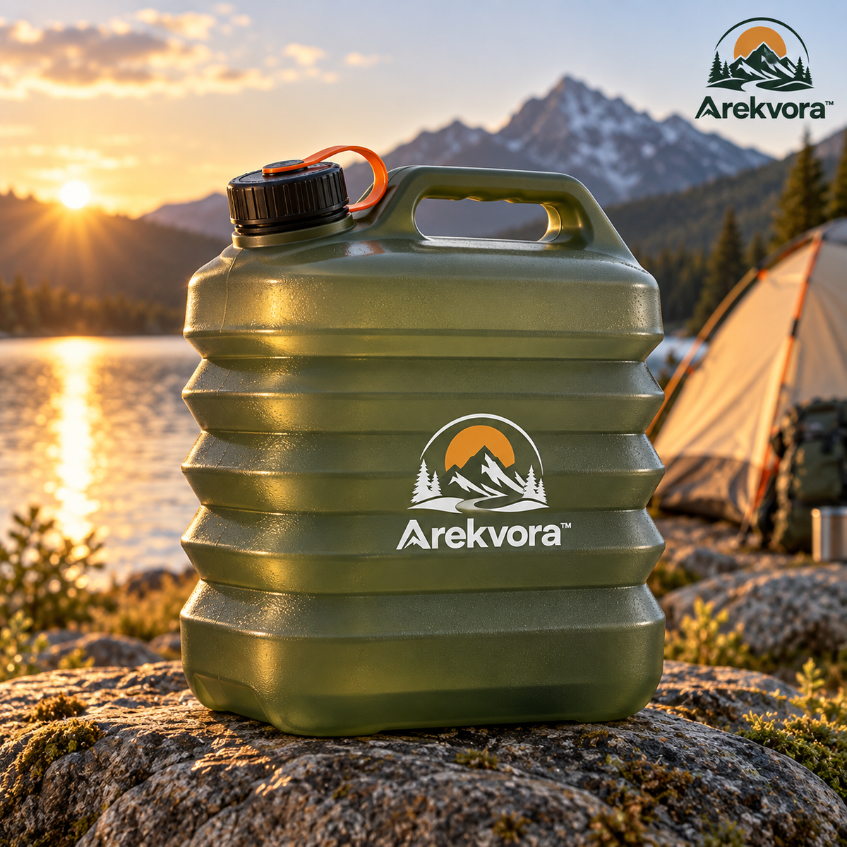 Arekvora™ Collapsible Water Container for Camping and Outdoor Use