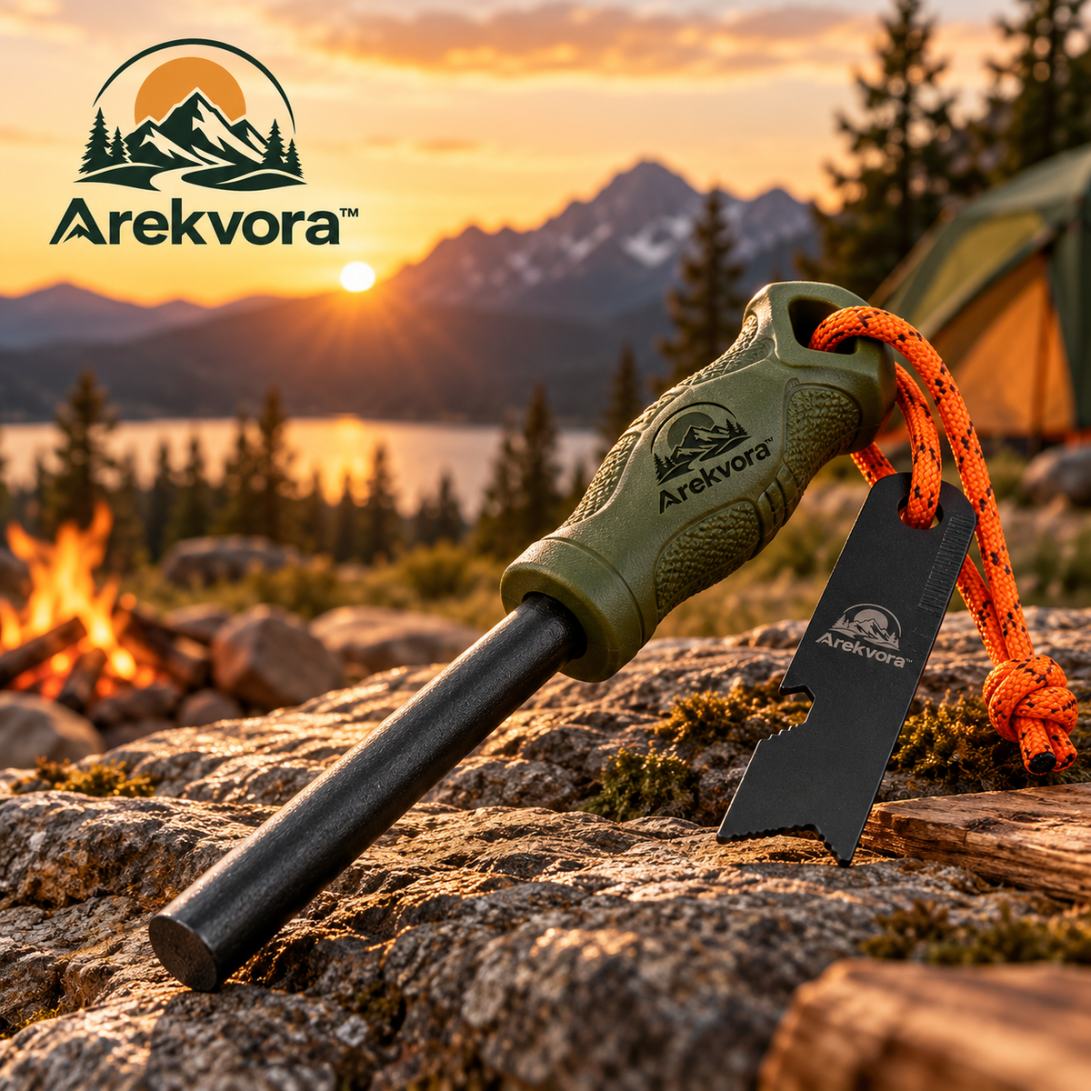 Arekvora™ Windproof Fire Starter Tool for Camping Adventures