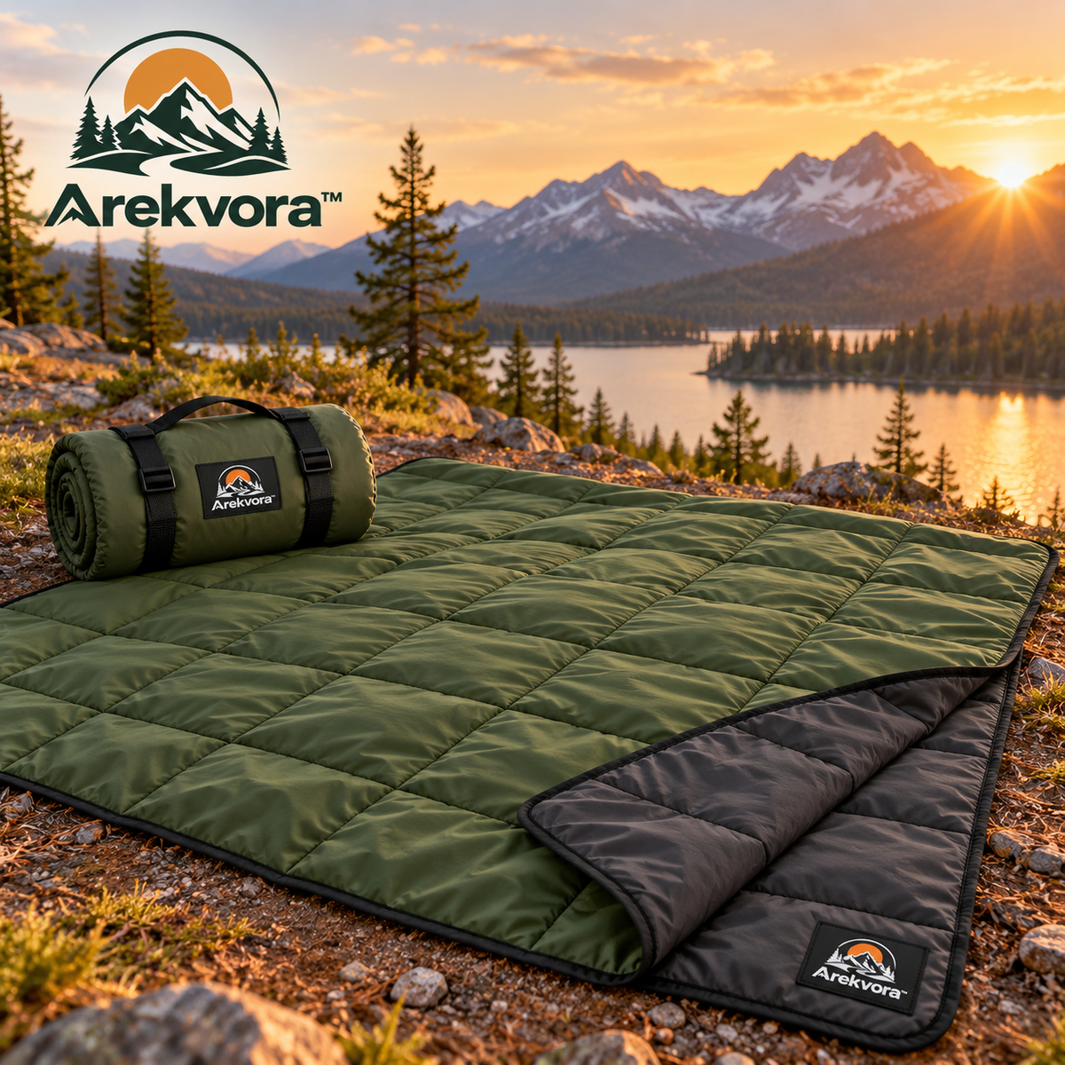 Arekvora™ Waterproof Outdoor Blanket for Camping and Picnic Adventures