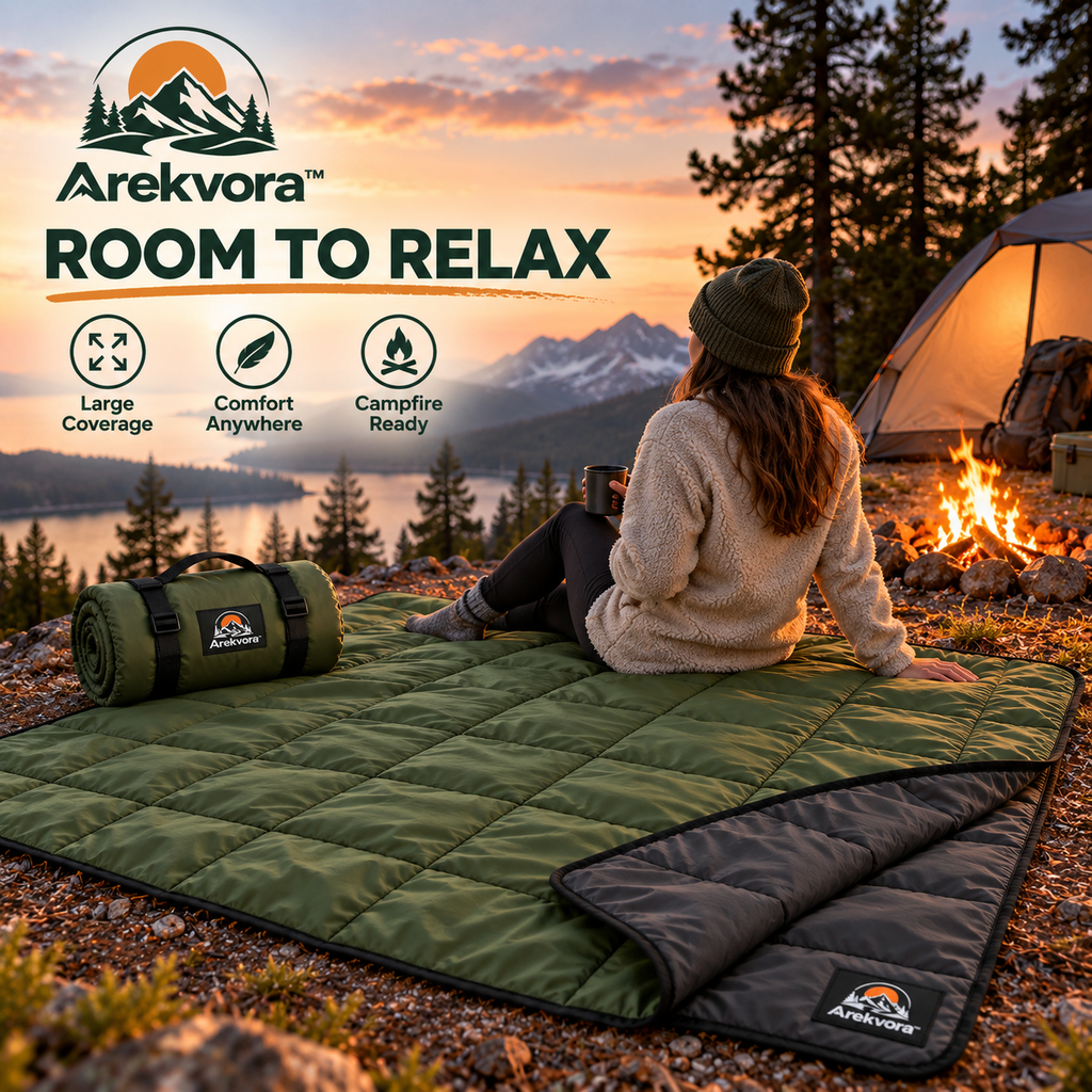 Arekvora™ Waterproof Outdoor Blanket for Camping and Picnic Adventures